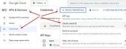 Google Cloud - Create Credentials - OAuth client ID